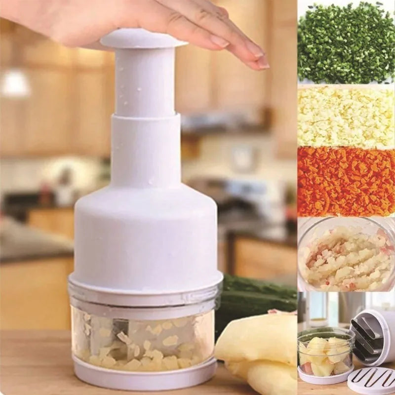 Revolutionize Your Cooking with the Ultimate Multi-Functional Manual Onion and Garlic Chopper - The Durable Kitchen Tool You Can't Live Without!
