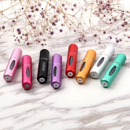 Travel-Friendly 5ml & 8ml Mini Refillable Perfume Bottles with Spray Pump - Perfect for On-the-Go Fragrance