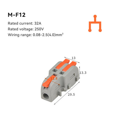 Effortless Wiring with 10/30/50 PCS Mini Fast Wiring Cable Connectors - Universal Compact Splitter for Quick Electrical Connections