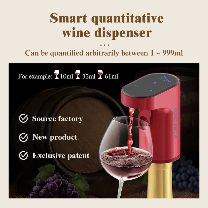 Elevate Your Wine Experience with the Smart Electric Digital Wine Dispenser - Perfect for Any Bottle!