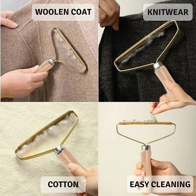 Effortless Pet Hair Removal: Portable Manual Lint Roller for Clothes and Furniture
