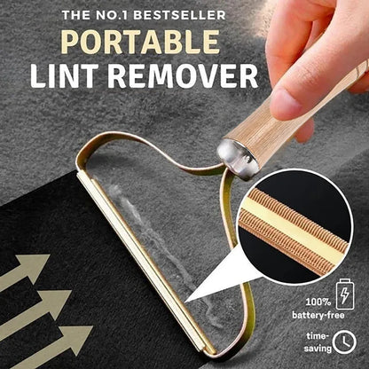 Effortless Pet Hair Removal: Portable Manual Lint Roller for Clothes and Furniture