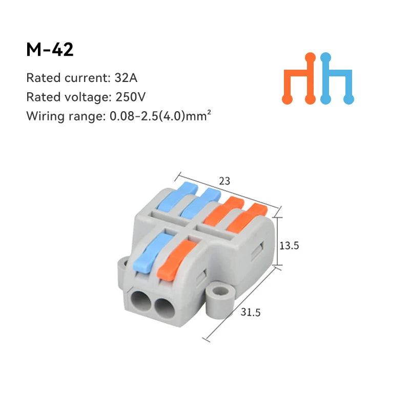 Effortless Wiring with 10/30/50 PCS Mini Fast Wiring Cable Connectors - Universal Compact Splitter for Quick Electrical Connections