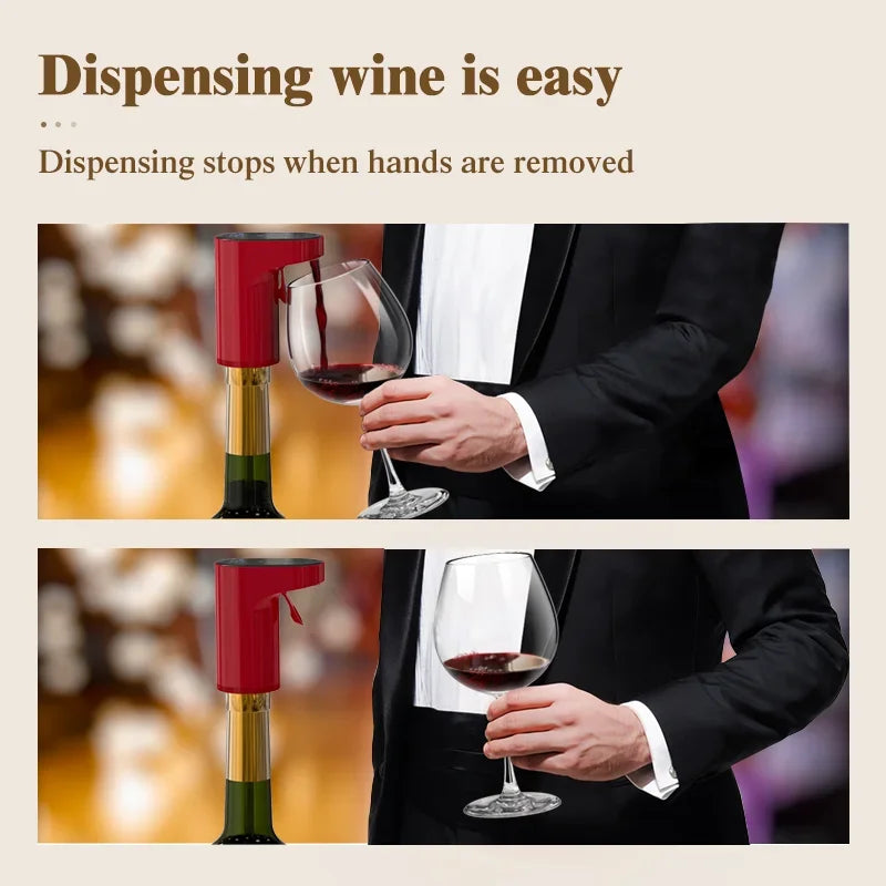 Elevate Your Wine Experience with the Smart Electric Digital Wine Dispenser - Perfect for Any Bottle!