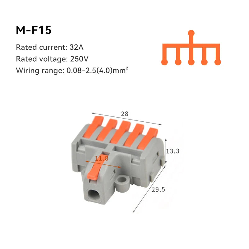 Effortless Wiring with 10/30/50 PCS Mini Fast Wiring Cable Connectors - Universal Compact Splitter for Quick Electrical Connections
