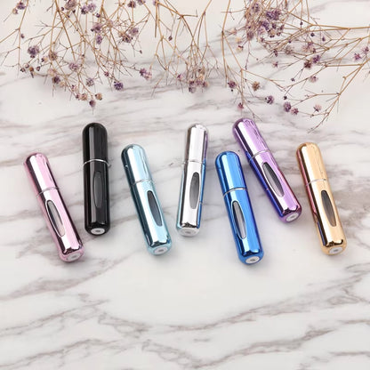 Travel-Friendly 5ml & 8ml Mini Refillable Perfume Bottles with Spray Pump - Perfect for On-the-Go Fragrance